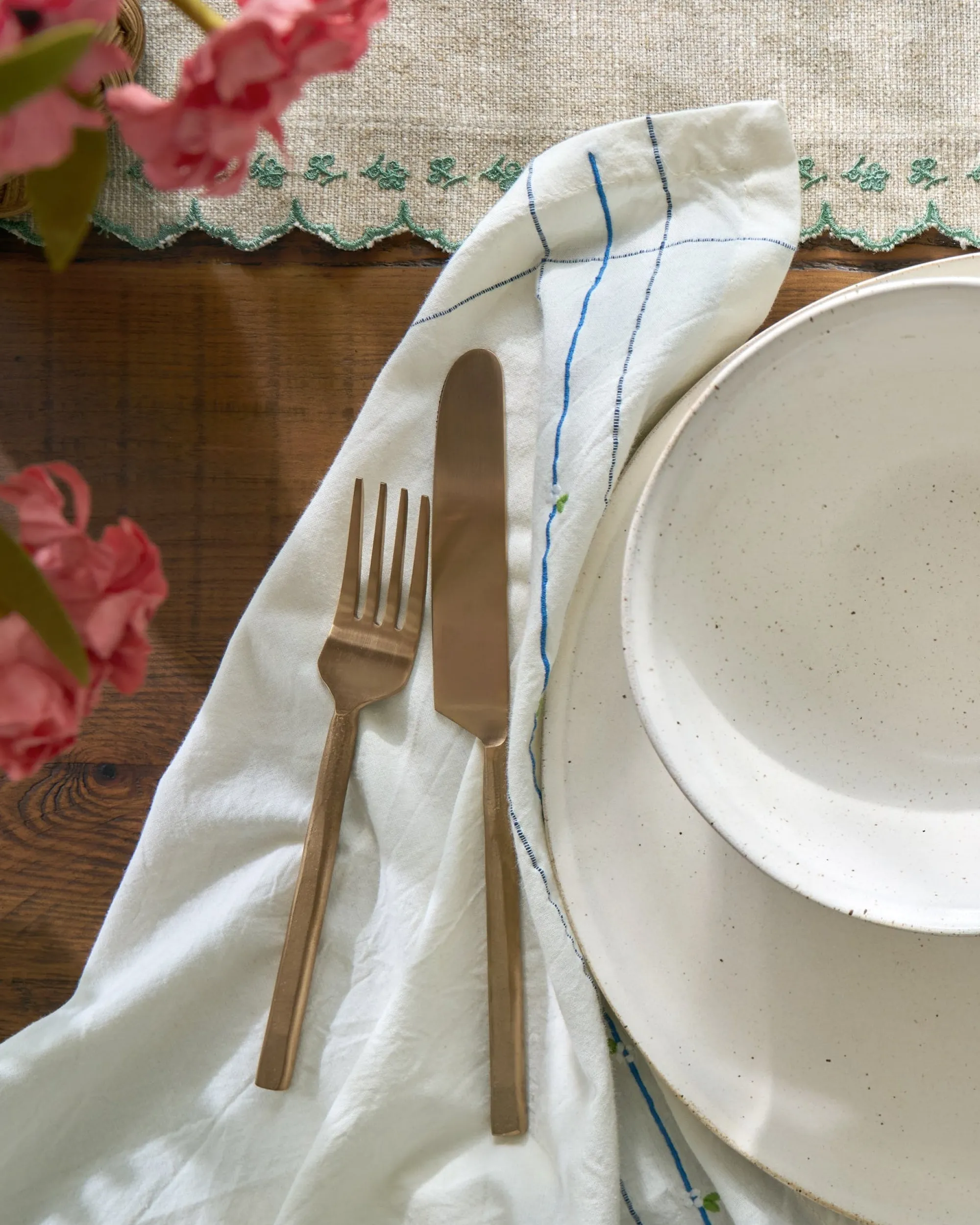 VND6715 VENUS IMPEX Copper Flatware Set of Five