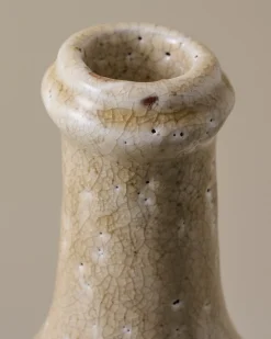 VND0092 Melrose International, LLC Cream Crackle Bottle Vase