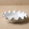 VND7018 Makerspalm, LLC Cream Scalloped Pie Dish