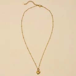 VND6091 Shop Gracefully Inc Dainty Braided Heart Necklace