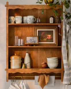 VND8551 MANI ART Daphne Wooden Wall Shelf
