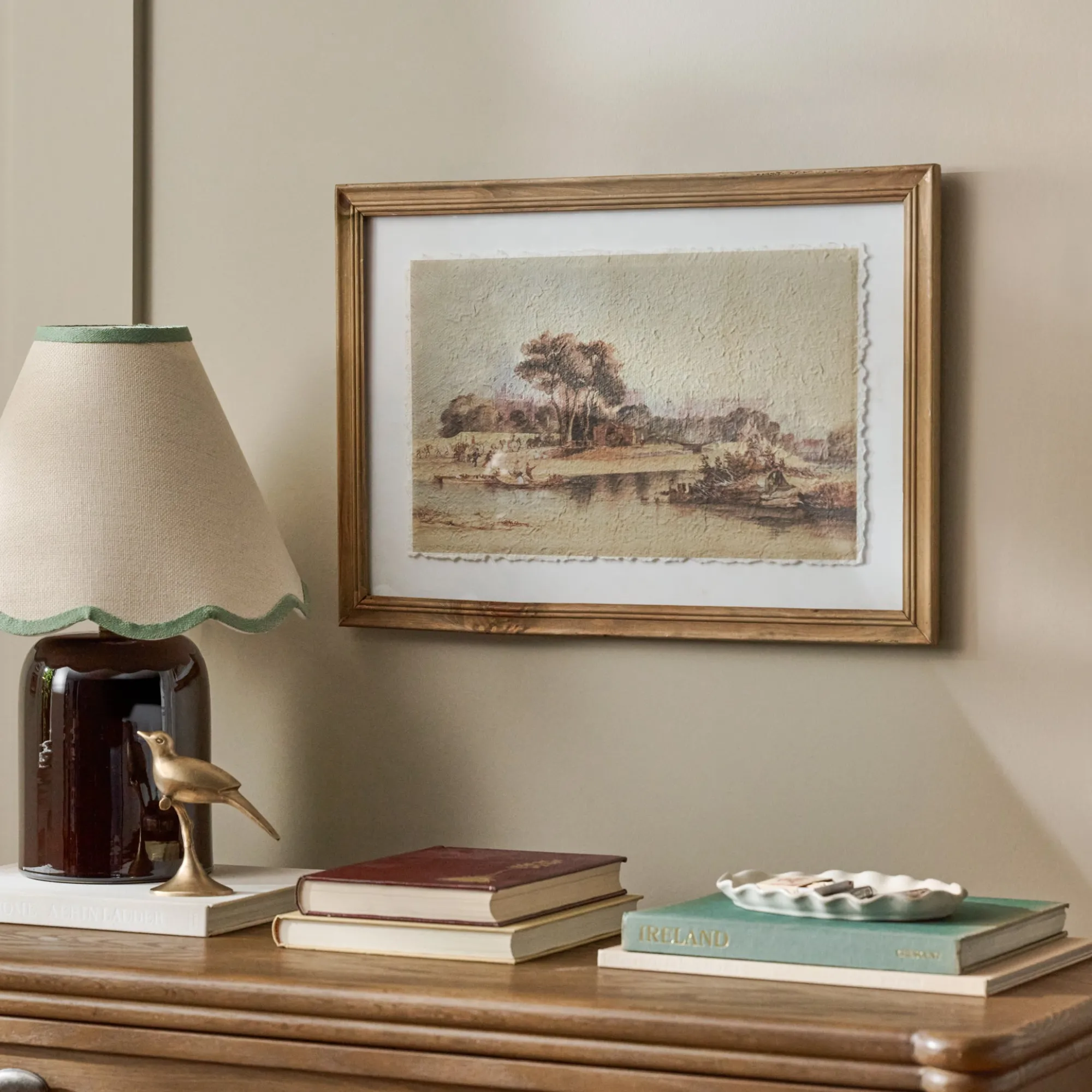 VND0164 Creative Co-op Inc Distant Days Watercolor Landscape