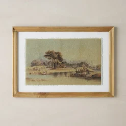 VND0164 Creative Co-op Inc Distant Days Watercolor Landscape