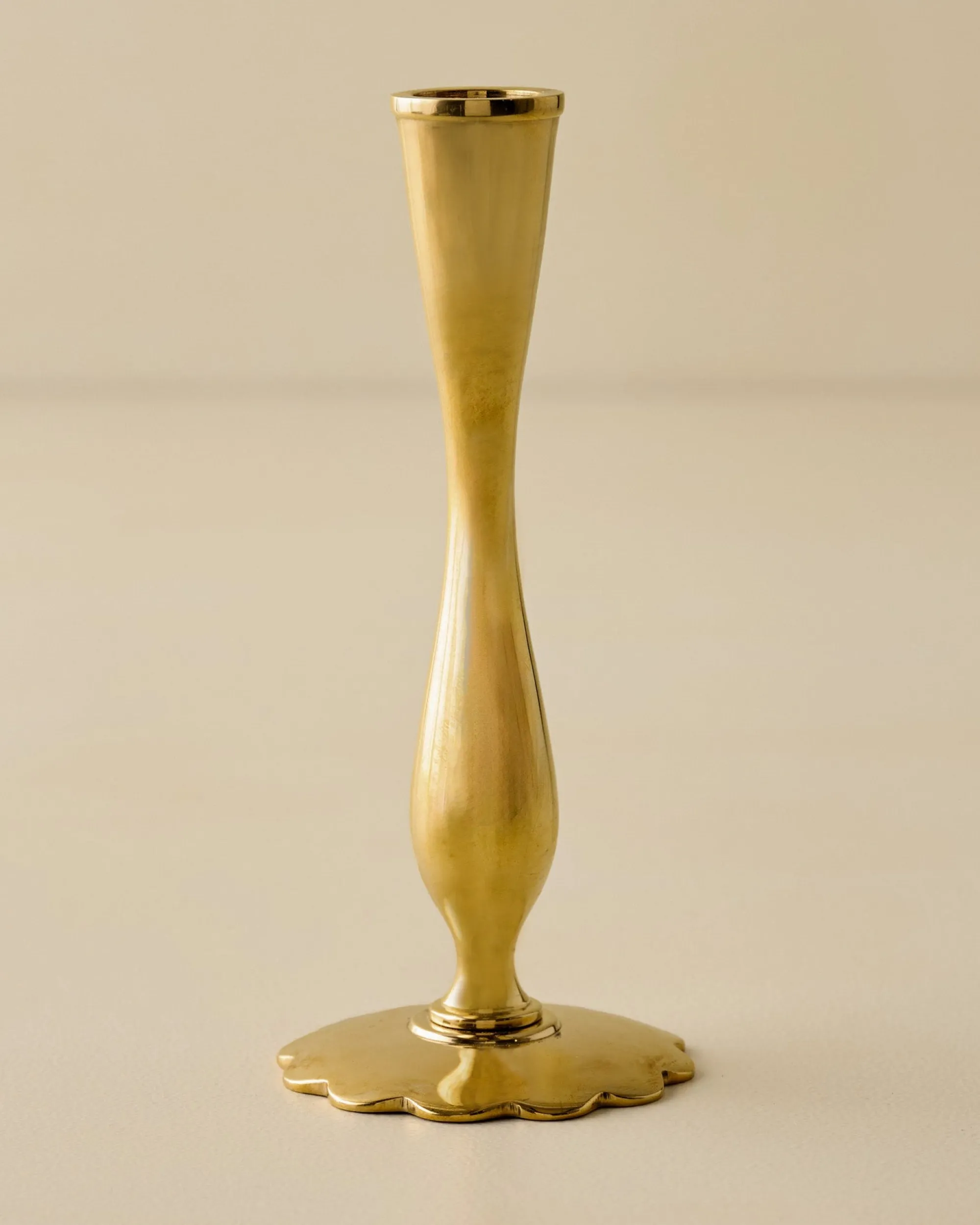 VND6624 GULATI EXPORTS Eden Solid Brass Tulip Taper Holder