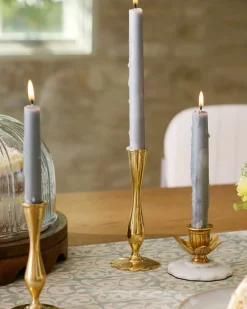 VND6624 GULATI EXPORTS Eden Solid Brass Tulip Taper Holder