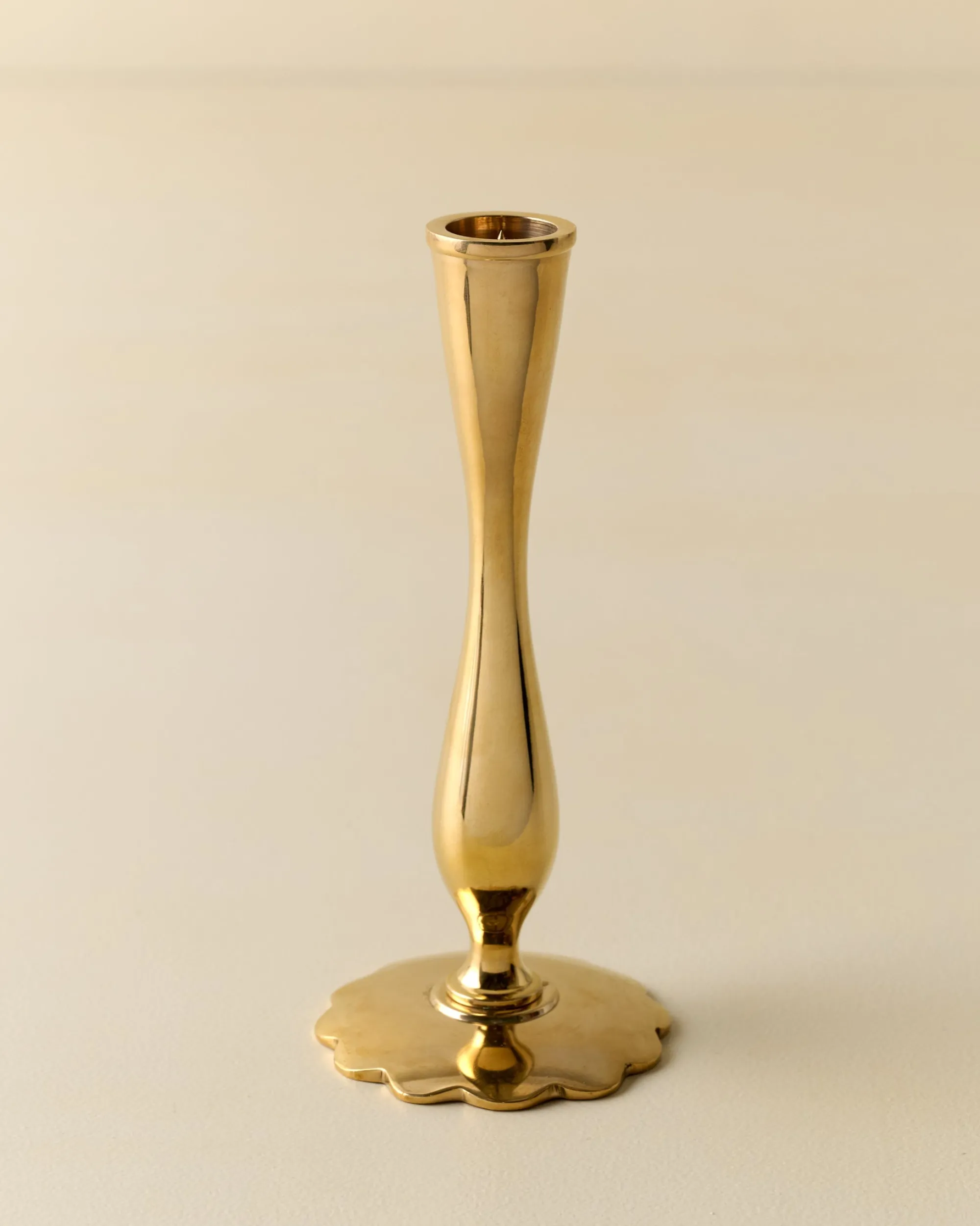 VND6624 GULATI EXPORTS Eden Solid Brass Tulip Taper Holder