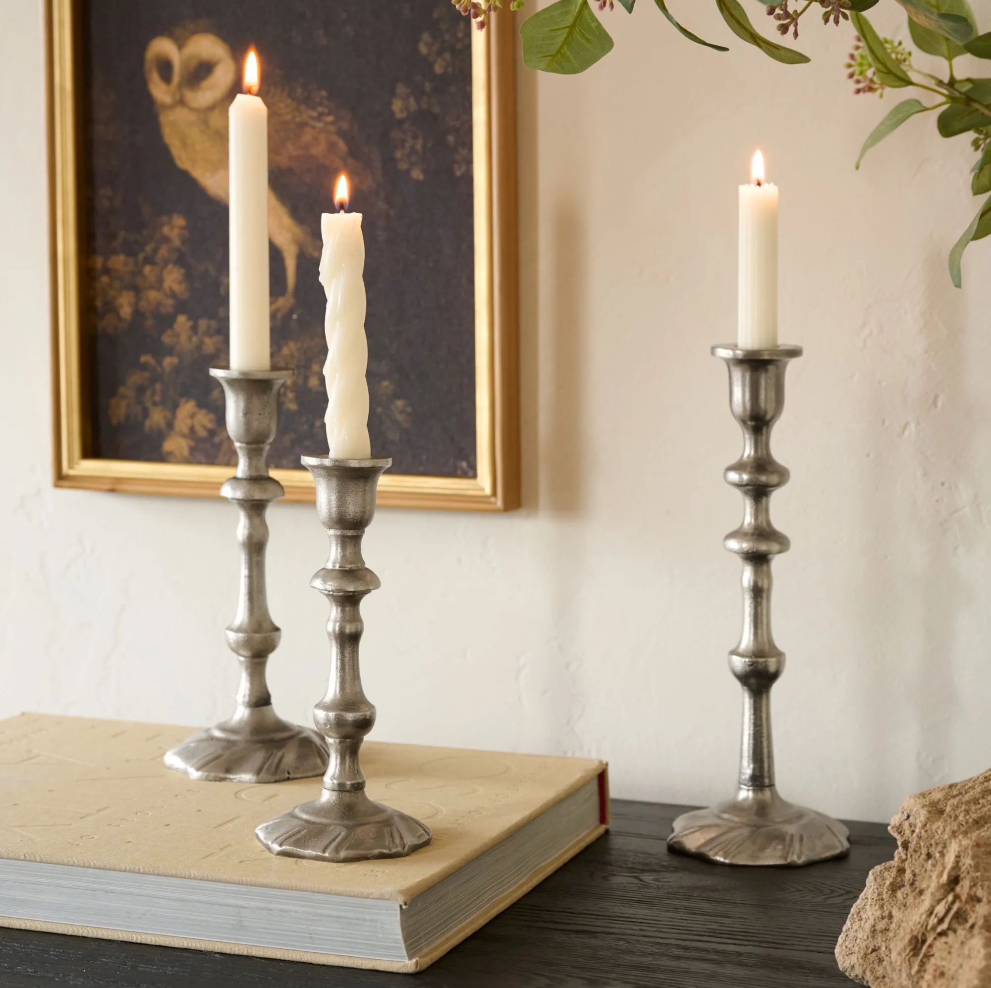 VND7371 True Home Decor Pvt Ltd Elise Antique Inspired Taper Holder