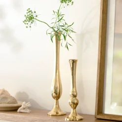 VND8550 FINE ARTS AND CRAFTS Embry Solid Brass Bud Vase