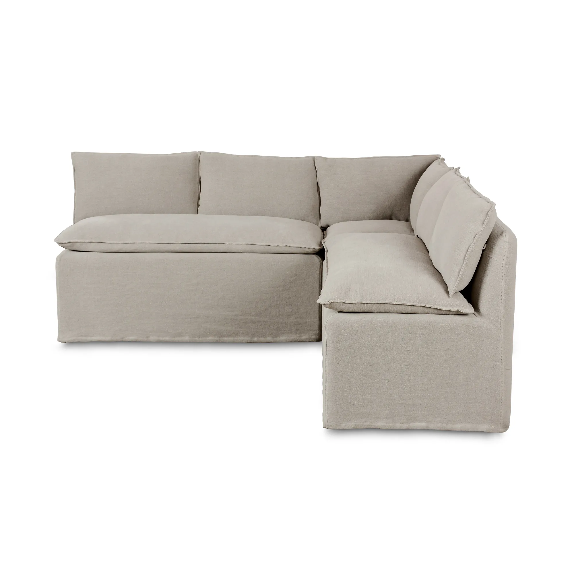 VND6200 Four Hands, LLC Erica Slipcover Dining Banquette