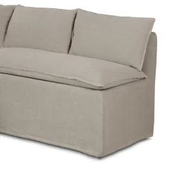 VND6200 Four Hands, LLC Erica Slipcover Dining Banquette