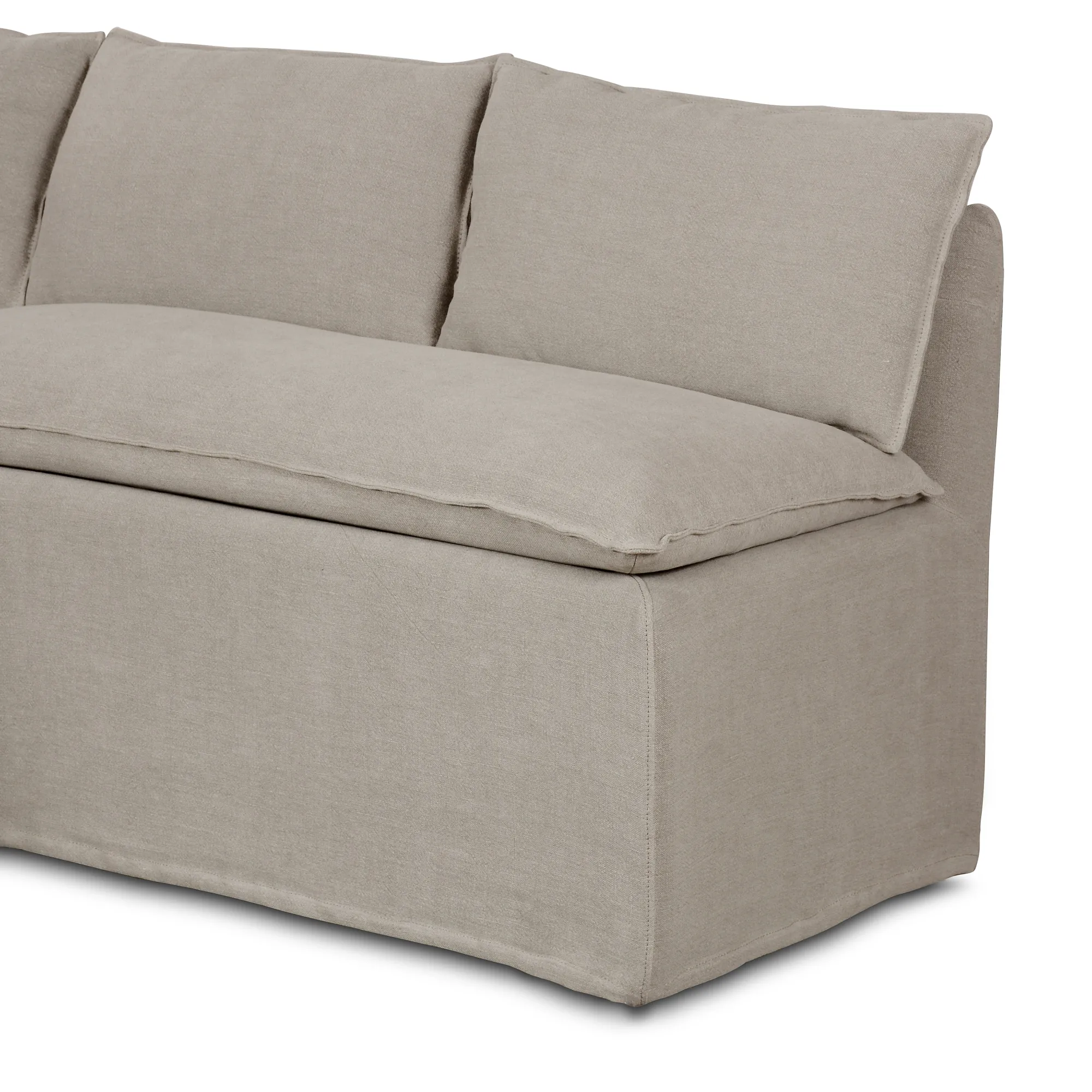 VND6200 Four Hands, LLC Erica Slipcover Dining Banquette