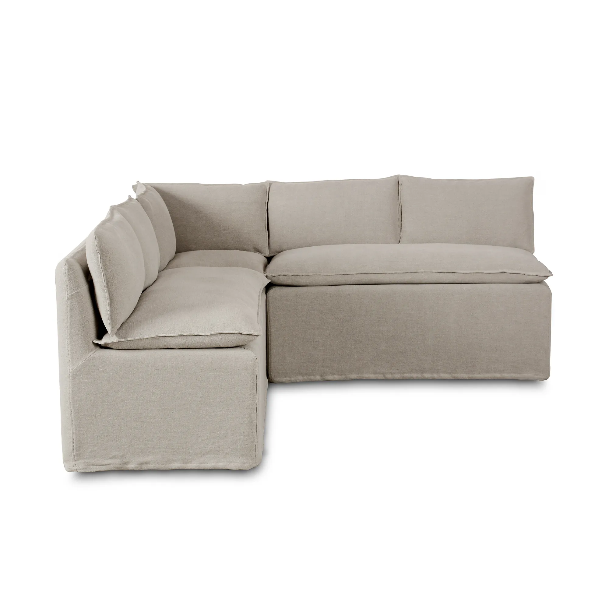 VND6200 Four Hands, LLC Erica Slipcover Dining Banquette