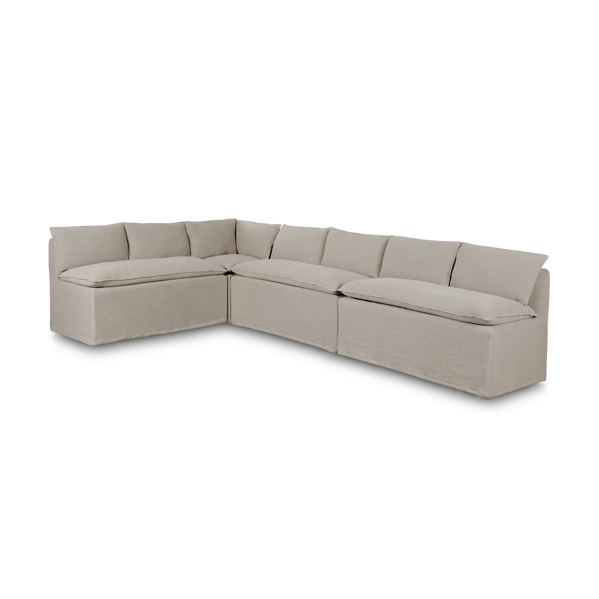 VND6200 Four Hands, LLC Erica Slipcover Dining Banquette