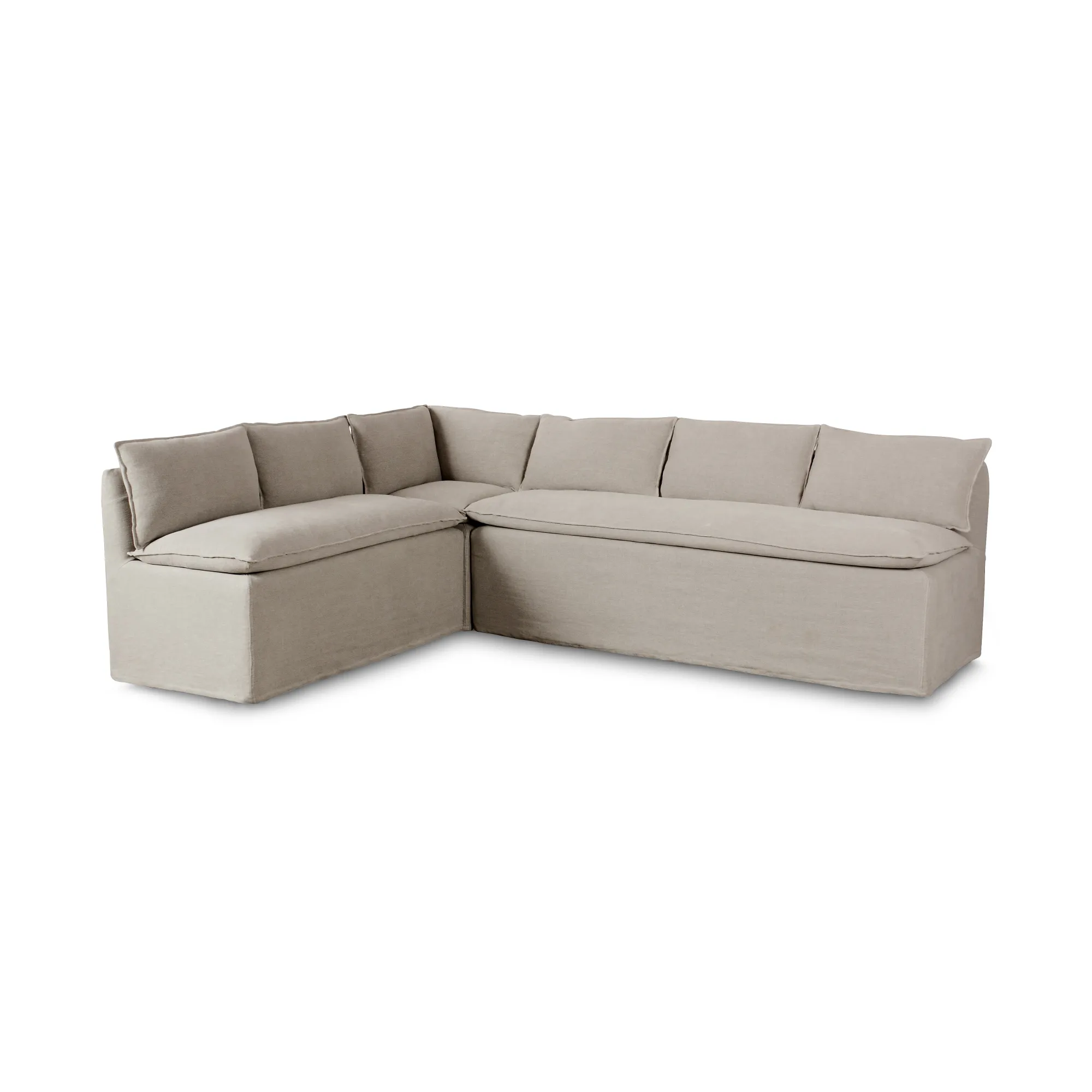 VND6200 Four Hands, LLC Erica Slipcover Dining Banquette