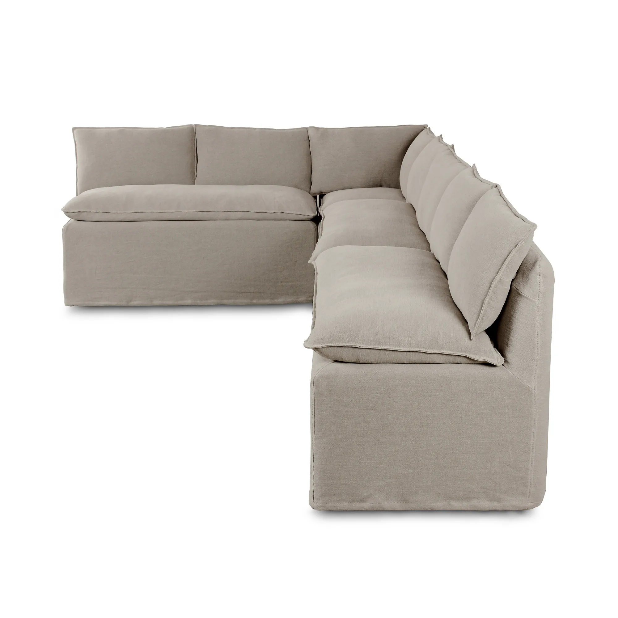 VND6200 Four Hands, LLC Erica Slipcover Dining Banquette