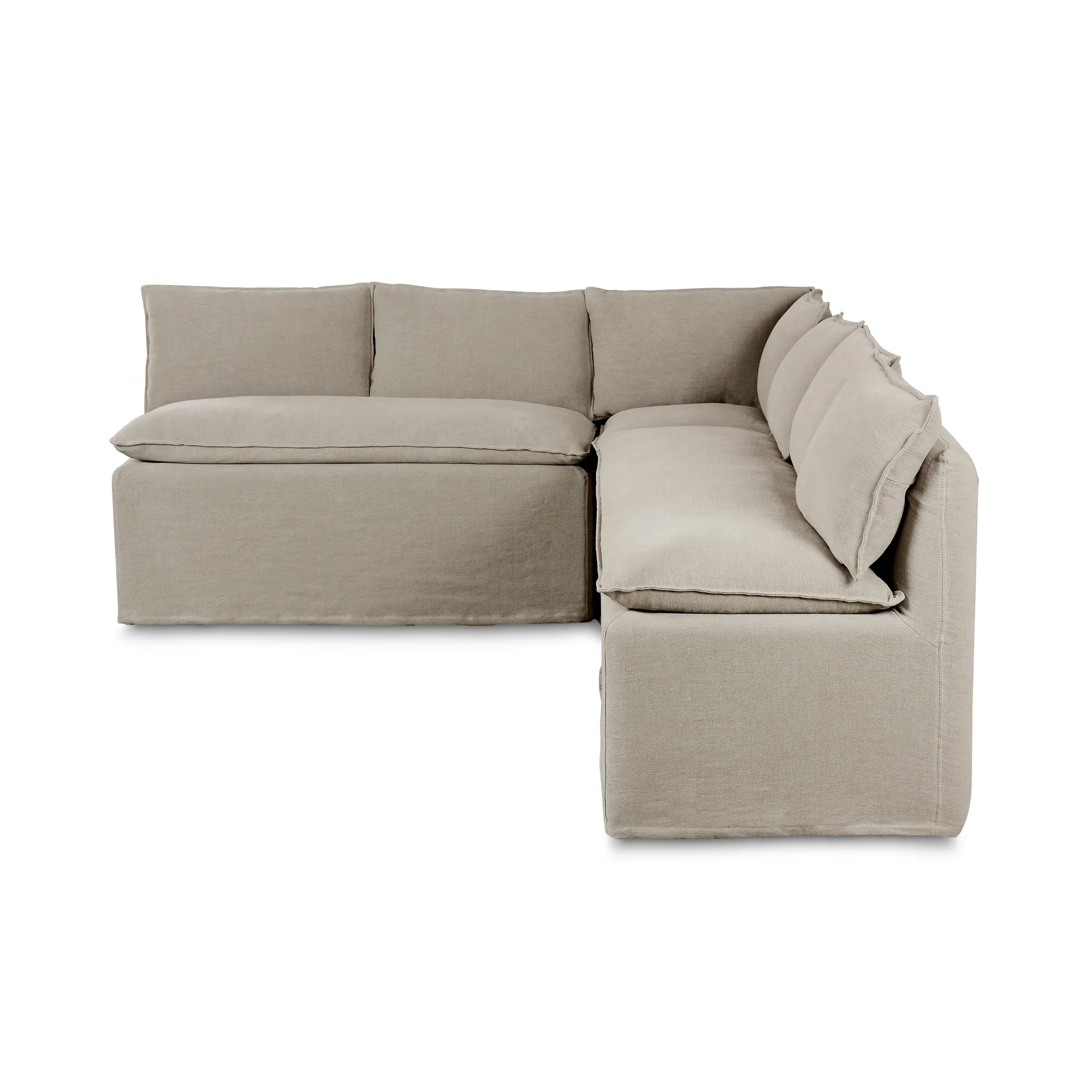 VND6200 Four Hands, LLC Erica Slipcover Dining Banquette