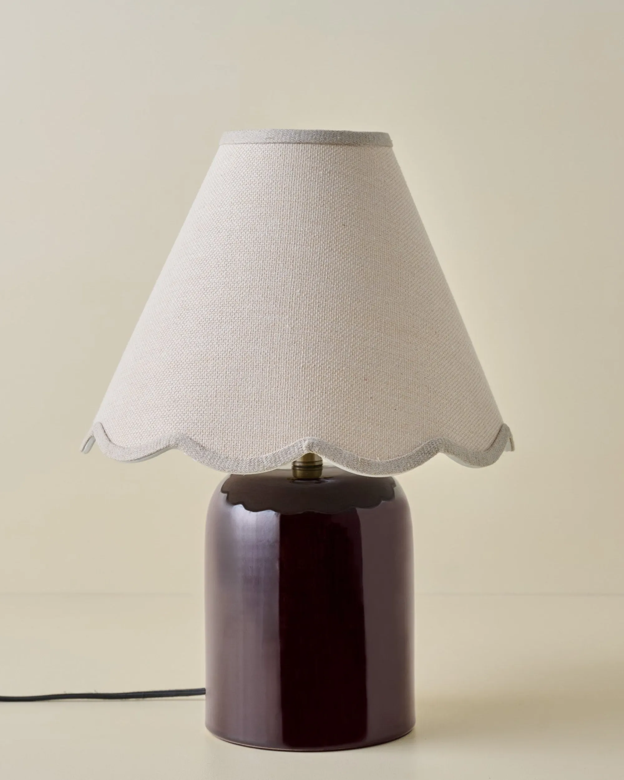 VND6475 StyleCraft Home Collection Farrah Table Lamp - Deep Burgundy