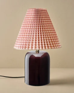 VND6475 StyleCraft Home Collection Farrah Table Lamp - Deep Burgundy