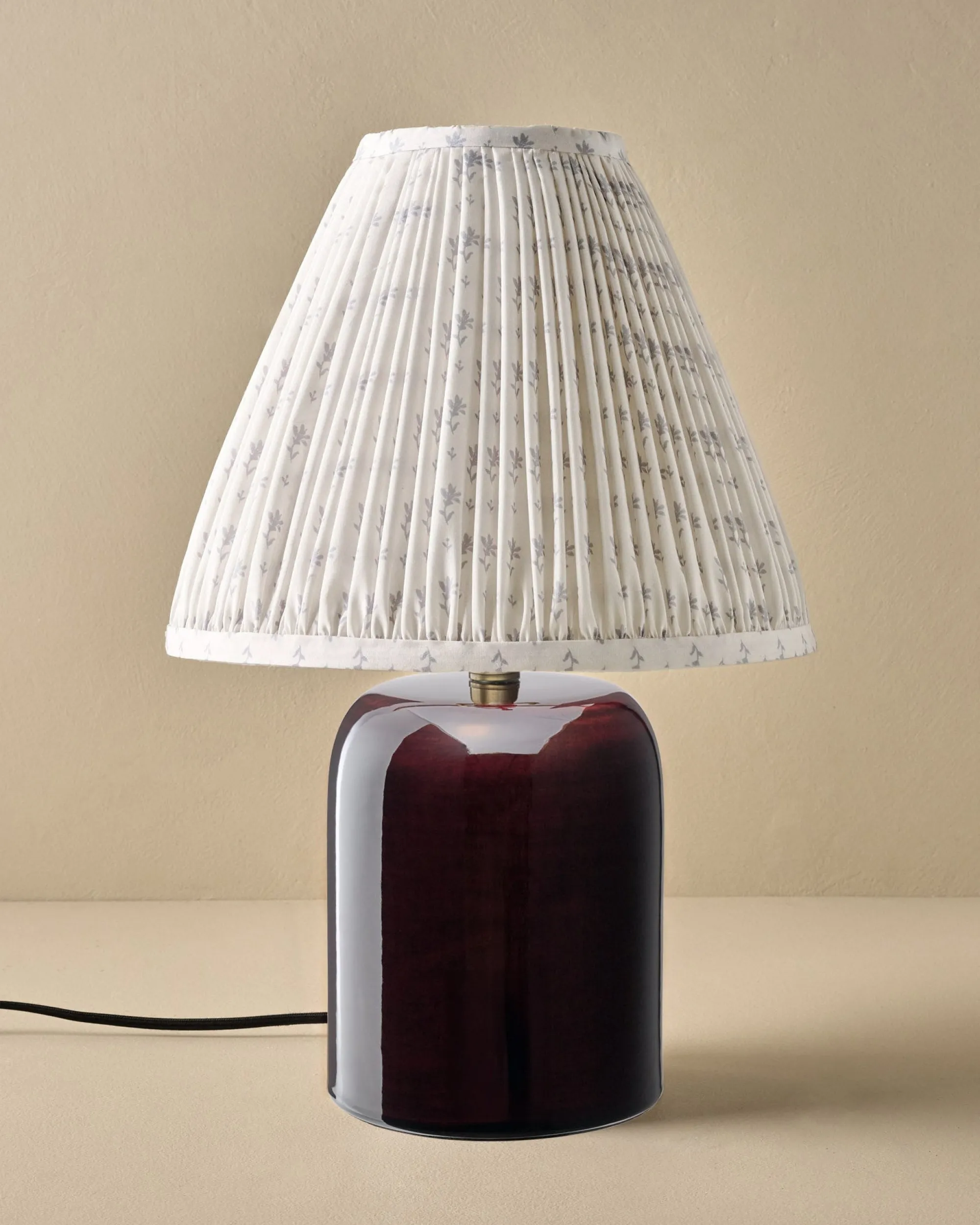 VND6475 StyleCraft Home Collection Farrah Table Lamp - Deep Burgundy