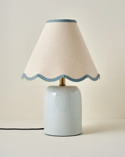 VND6475 StyleCraft Home Collection Farrah Table Lamp - Mist Blue