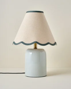 VND6475 StyleCraft Home Collection Farrah Table Lamp - Mist Blue