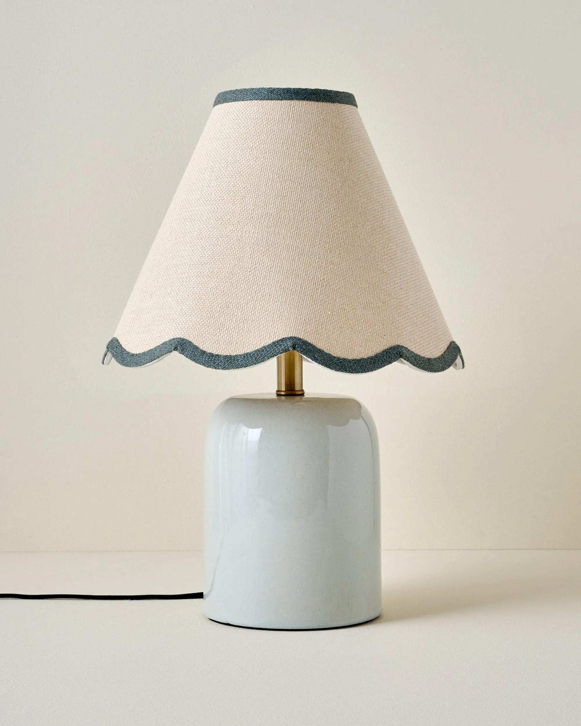 VND6475 StyleCraft Home Collection Farrah Table Lamp - Mist Blue
