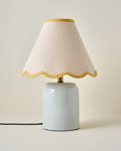 VND6475 StyleCraft Home Collection Farrah Table Lamp - Mist Blue