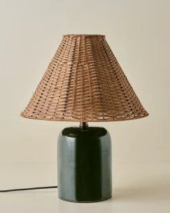 VND6475 StyleCraft Home Collection Farrah Table Lamp - Textured Green