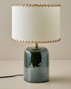 VND6475 StyleCraft Home Collection Farrah Table Lamp - Textured Green