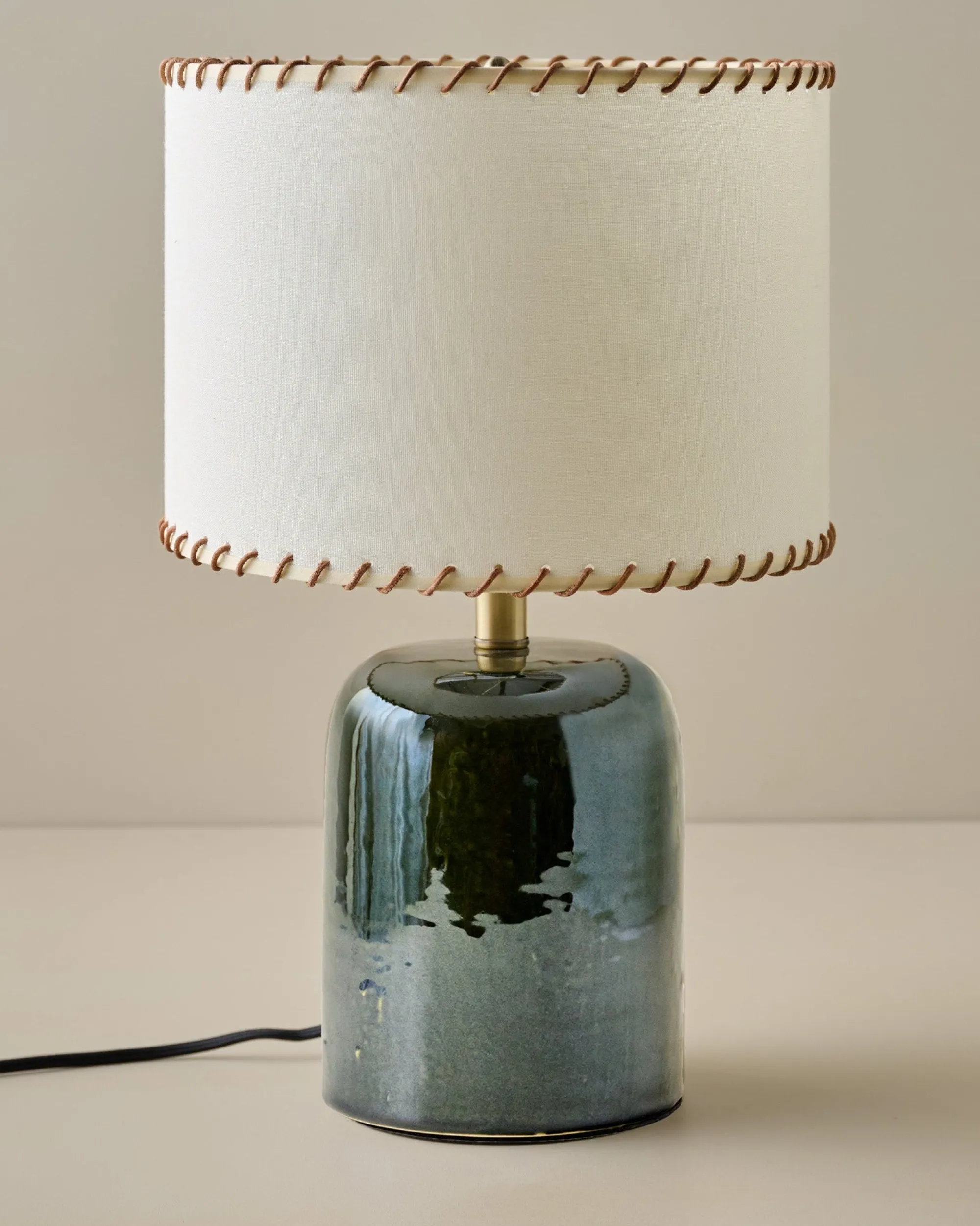 VND6475 StyleCraft Home Collection Farrah Table Lamp - Textured Green