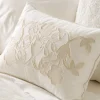 VND8328 FA HOME AND APPAREL PVT LTD Floral Applique Lumbar Pillow