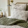 Magnolia Floral Jacquard Kantha Quilt + Sham Set (King)