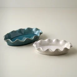 VND7018 Makerspalm, LLC Frankie Ruffled Ceramic Tray