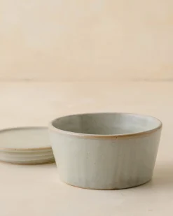 VND6562 Chaozhou Highland Crafts Company Ltd French Grey Ceramic Food Storage Bowl