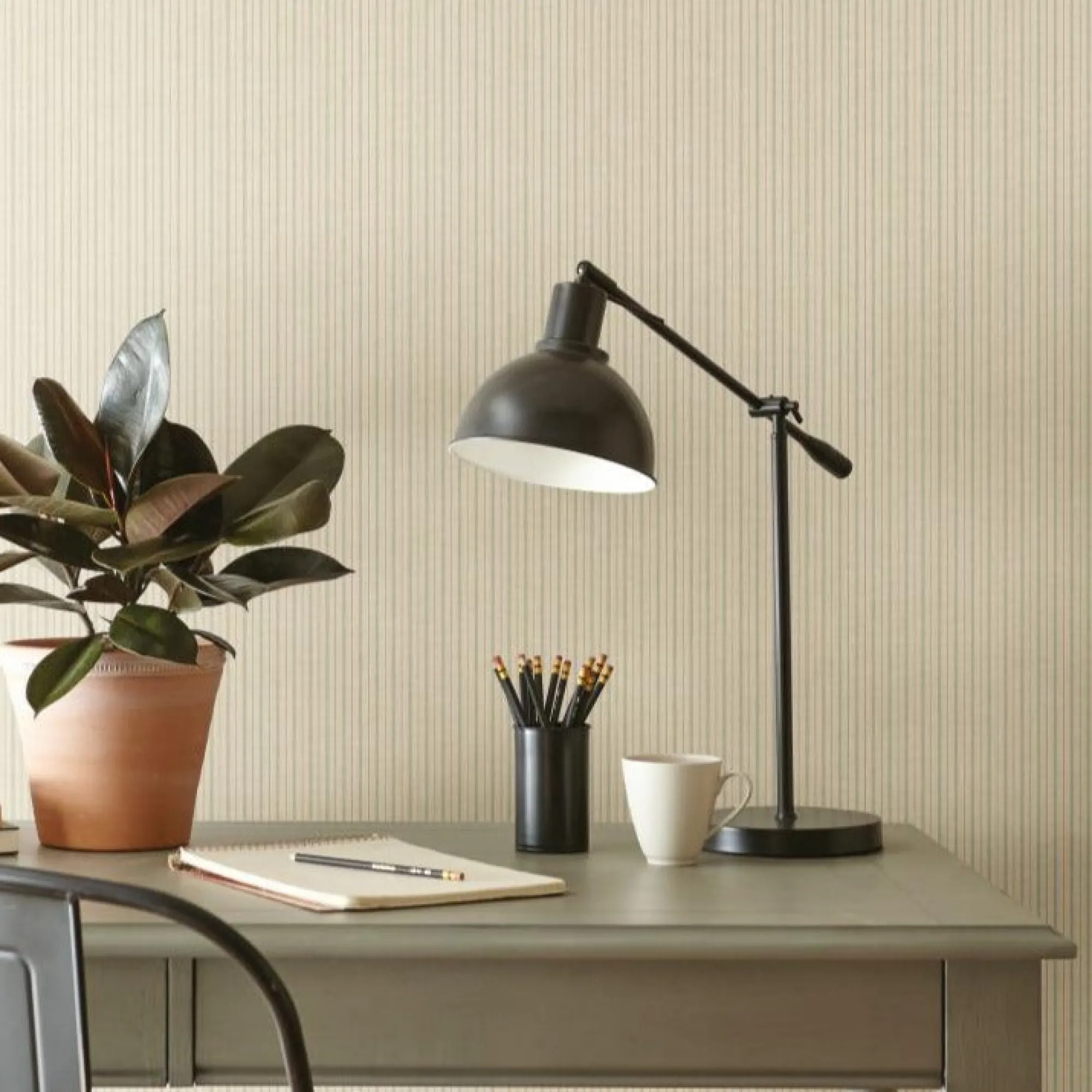 VND2730 York Wallcoverings French Ticking Wallpaper