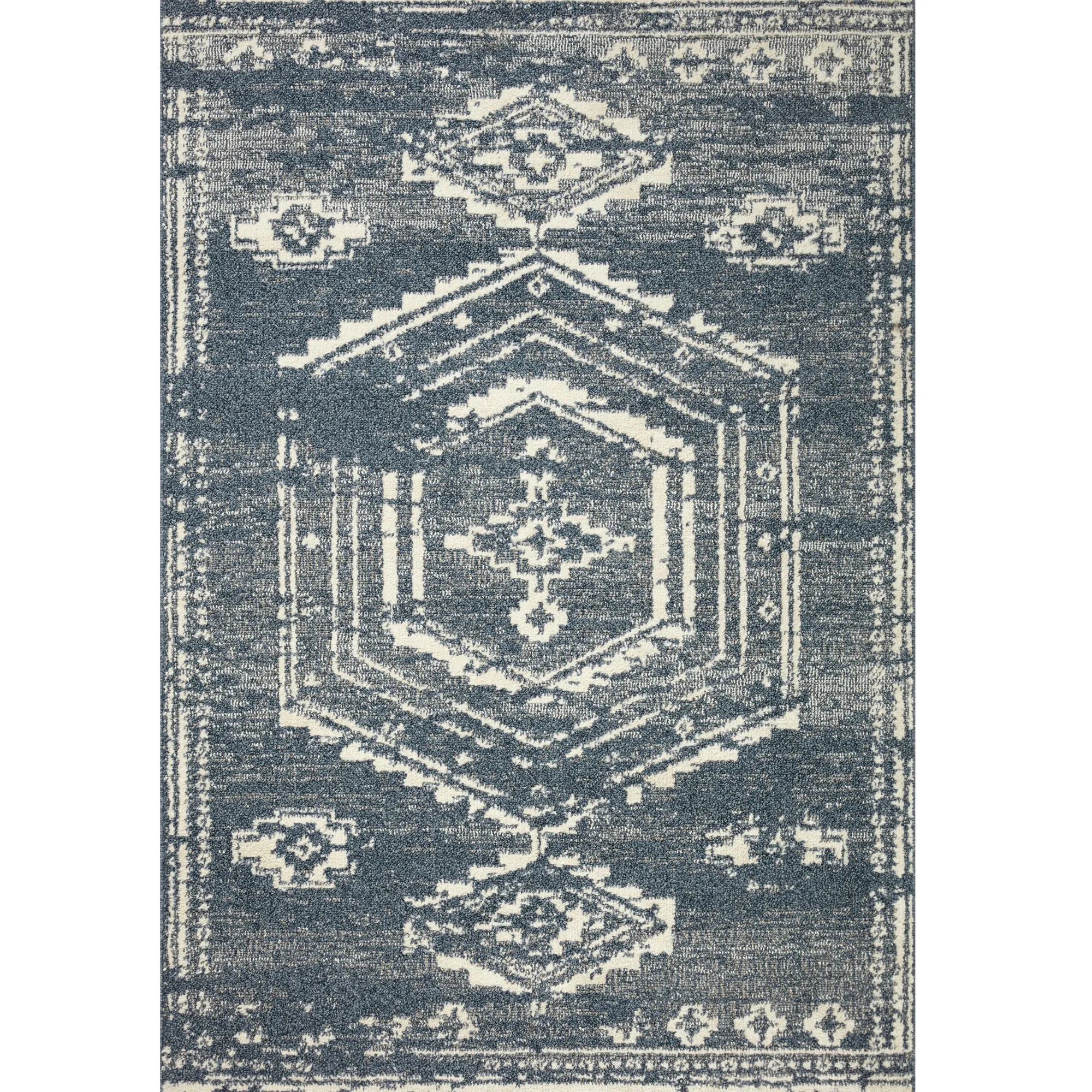 VND0086 Loloi Inc Gigi Denim Ivory Rug