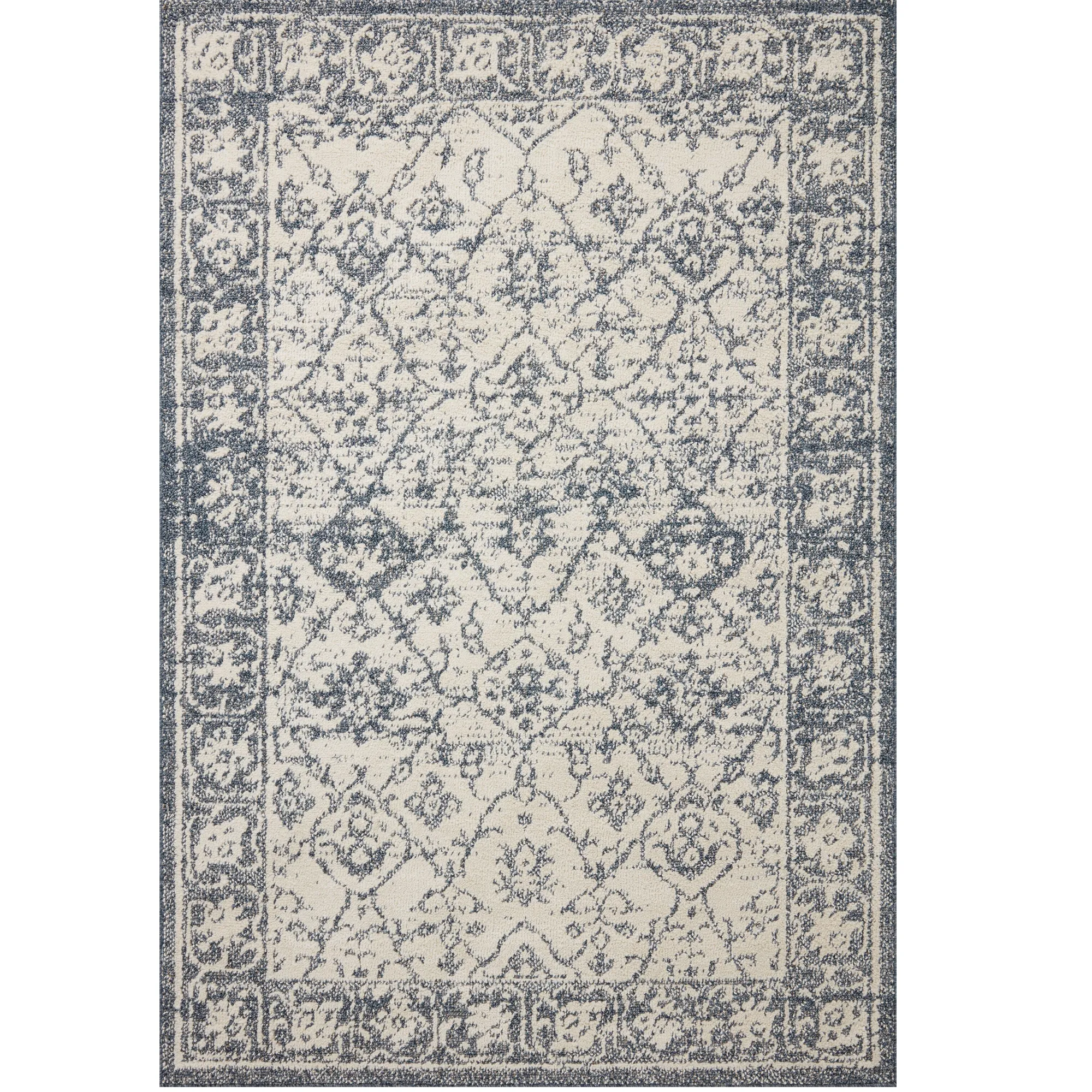 VND0086 Loloi Inc Gigi Ivory Blue Rug