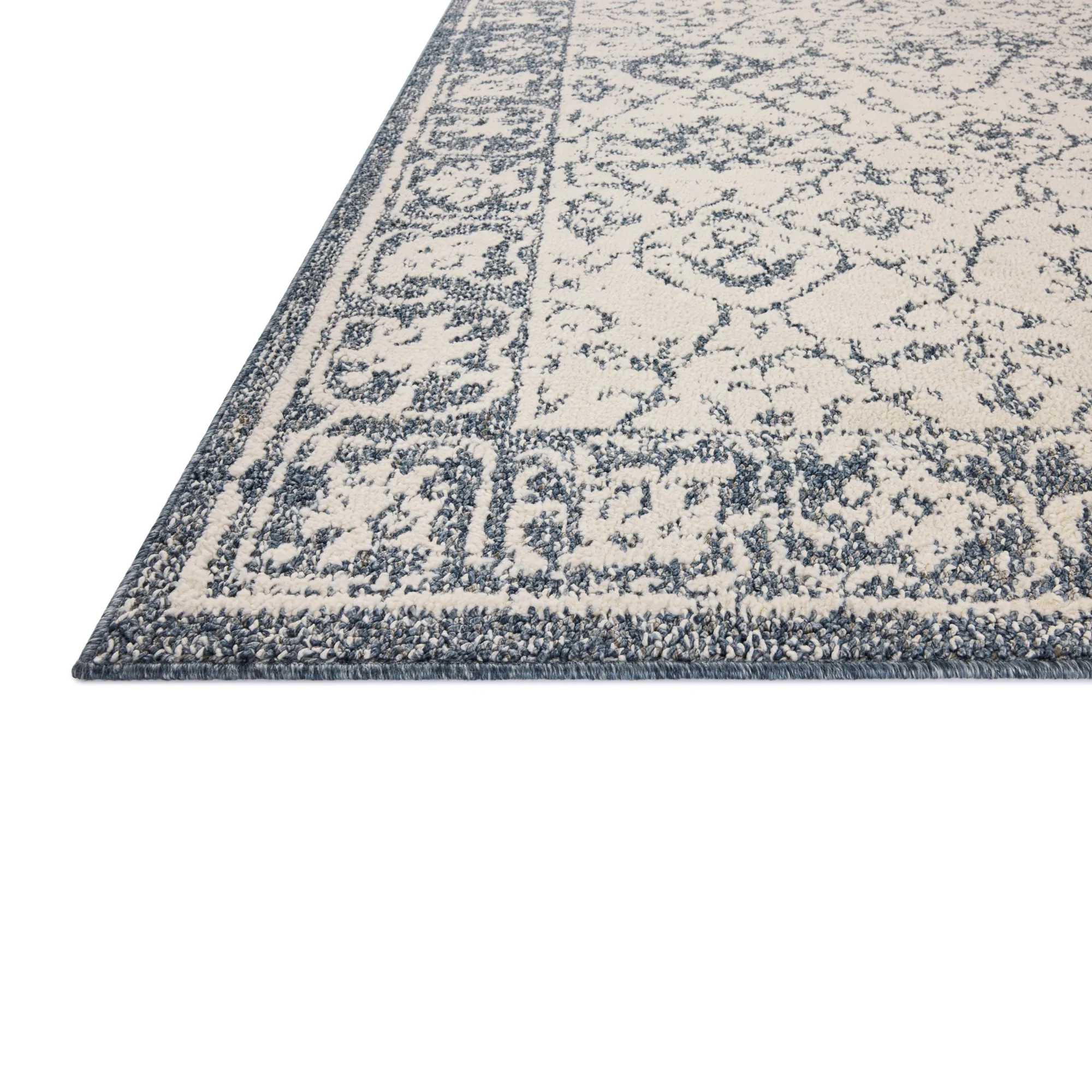VND0086 Loloi Inc Gigi Ivory Blue Rug