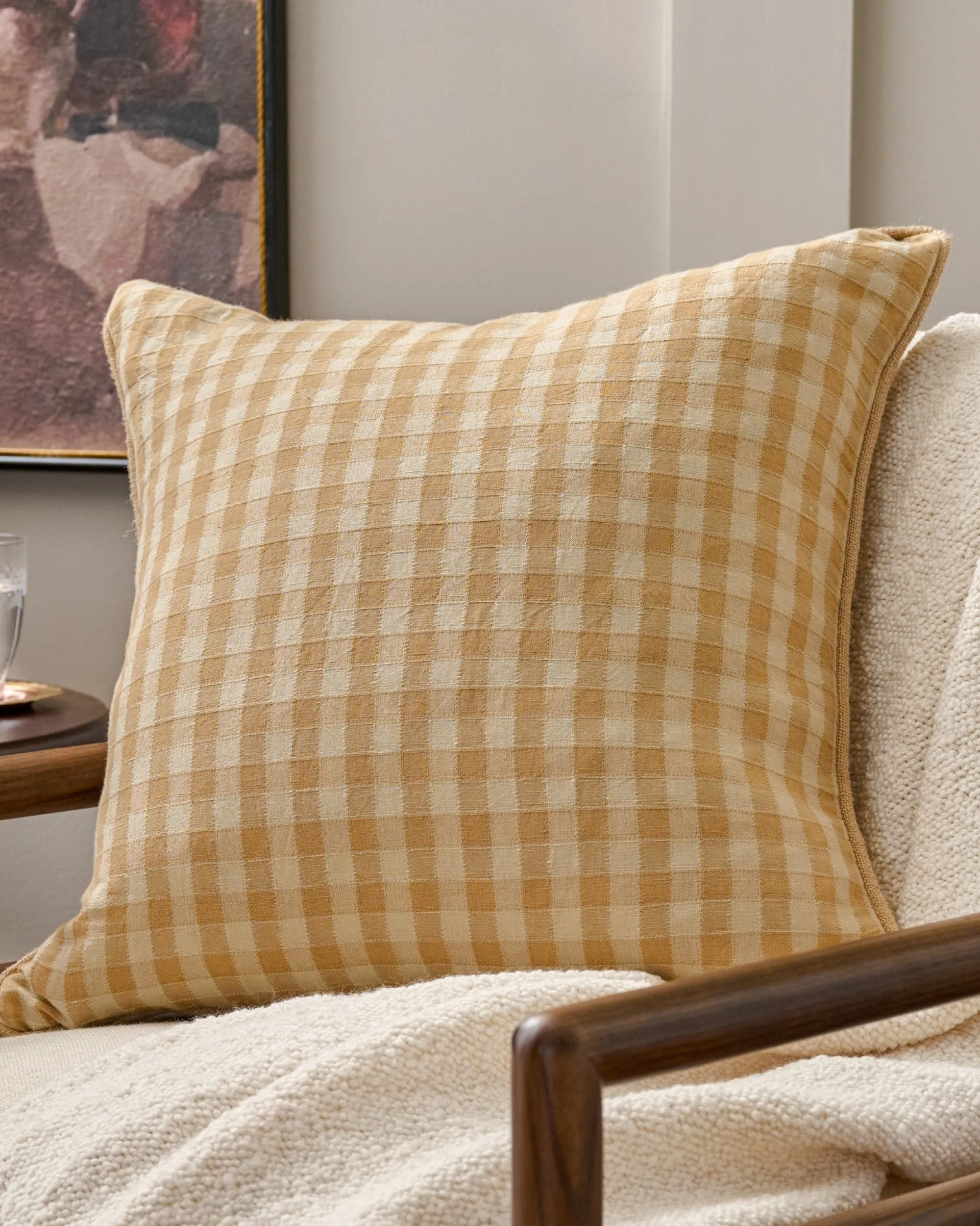 VND6843 KARUR GOLDLINE EXPORTS LLP Gingham Large Pillow