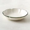 VND7817 FOXSTONE DEVELOPMENT CO.,LTD Green Luna Scalloped Pasta Bowl