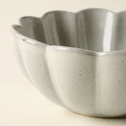 VND0092 Melrose International, LLC Grey Scalloped Cereal Bowl