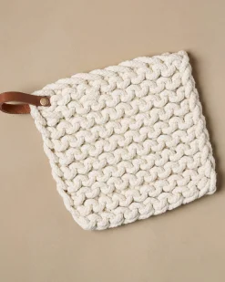 VND0164 Creative Co-op Inc Hand Crocheted Cotton Pot Holder