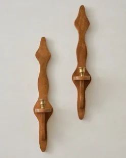 VND7974 Guru Creations Hayes Wooden Wall Sconce, Set of Two