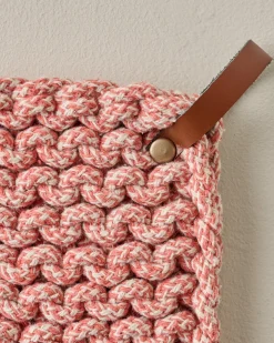 VND0164 Creative Co-op Inc Heathered Hand Crocheted Pot Holder