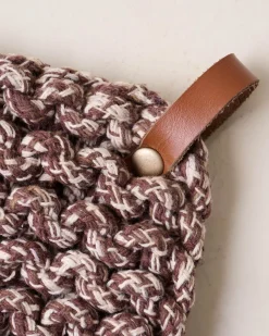 VND0164 Creative Co-op Inc Heathered Hand Crocheted Pot Holder
