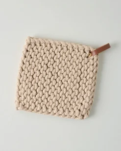 VND0164 Creative Co-op Inc Heathered Hand Crocheted Pot Holder