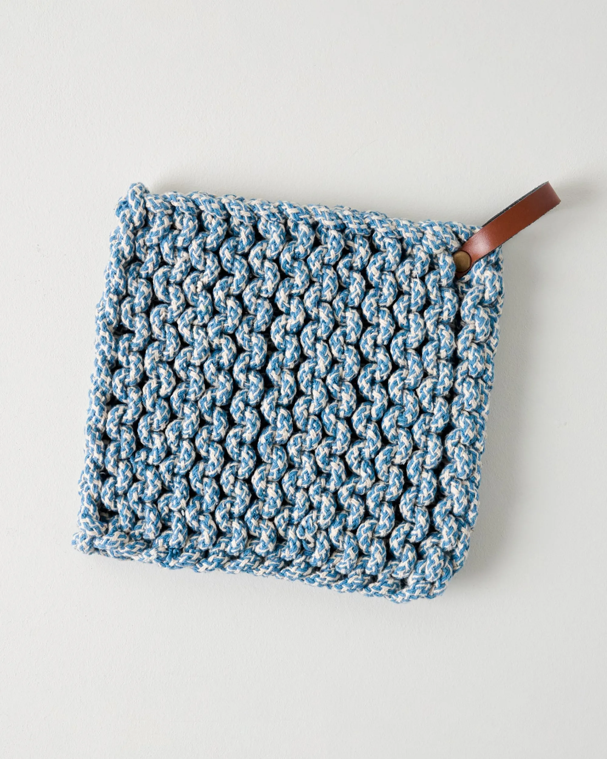VND0164 Creative Co-op Inc Heathered Hand Crocheted Pot Holder