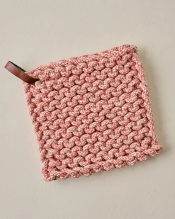 VND0164 Creative Co-op Inc Heathered Hand Crocheted Pot Holder