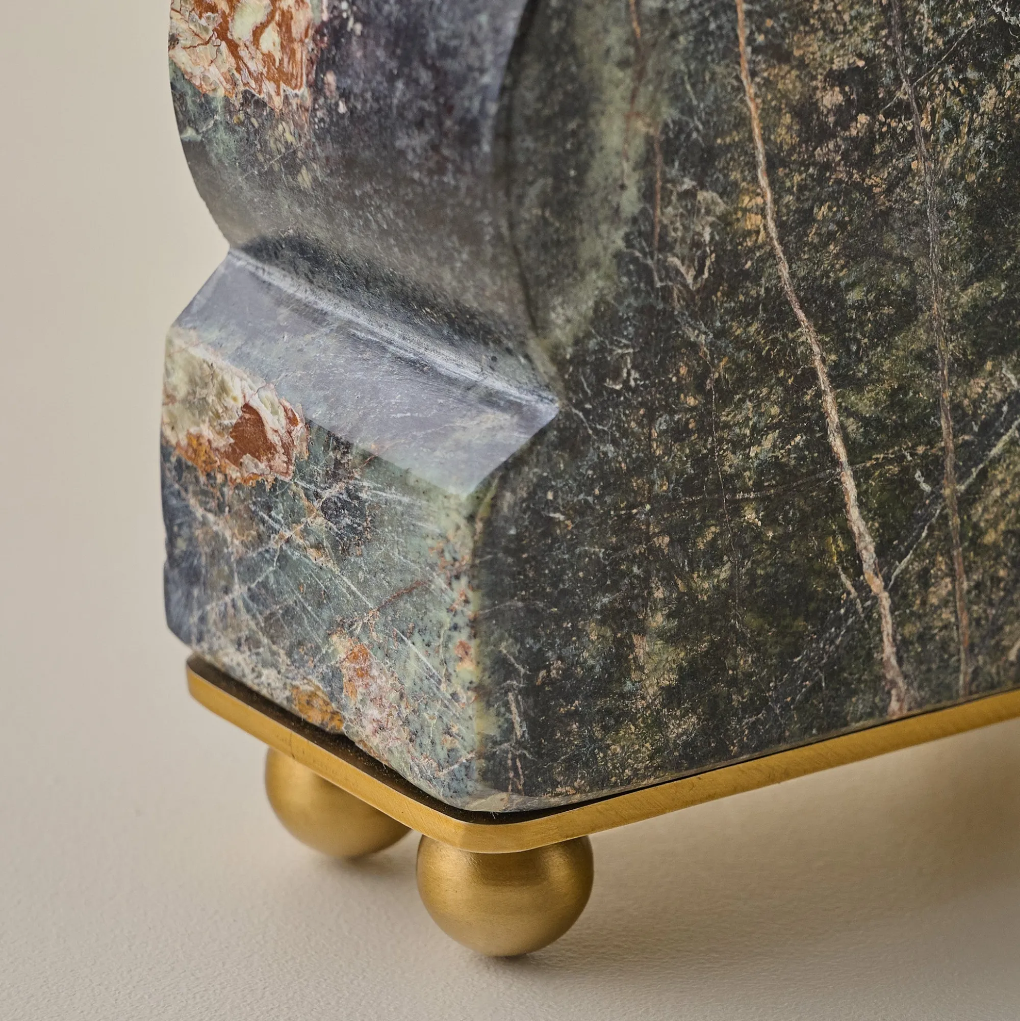 VND6624 GULATI EXPORTS Henry Marble and Brass Bookends