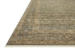VND0086 Loloi Inc Hillcrest Camel Seaglass Rug